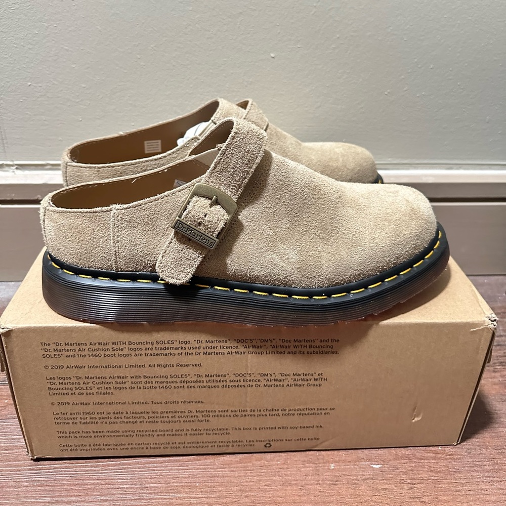 Dr. Marten Isham Suede Clogs